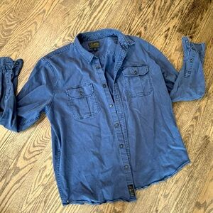 Men’s Lucky Brand Saturday Stretch Button Down Shirt XL